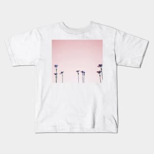 Sunset vintage palms Kids T-Shirt